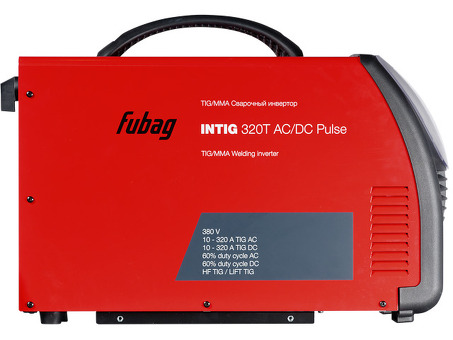 Сварочный инверторный аргонодуговой аппарат FUBAG INTIG 320 T AC/DC PULSE с горелкой, модулем охлаждения и тележкой 38431.3