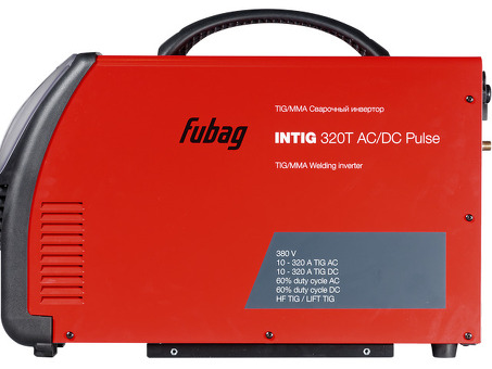 Сварочный инверторный аргонодуговой аппарат FUBAG INTIG 320 T AC/DC PULSE с горелкой, модулем охлаждения и тележкой 38431.3