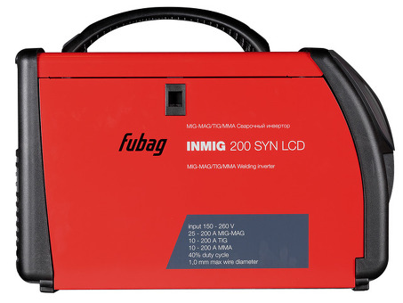 Сварочный полуавтомат инвертор FUBAG INMIG 200 SYN LCD с горелкой 38430.2