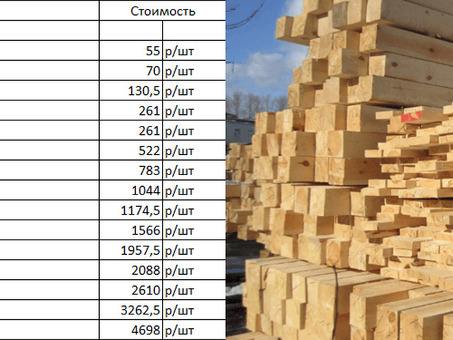 Брус 200х200 камерной сушки