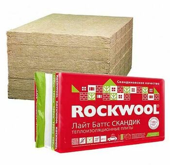 Rockwool Light Batt Scandic 1200x600x150 мм для эффективной теплоизоляции