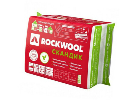 Rockwool Light Batt Scandic 100 - оптимальное решение для теплоизоляции