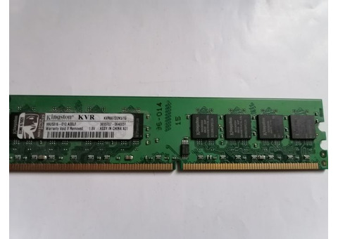 Оперативная память ddr2-667 Kingston kvr667d2n5 /1 G Была в эксплуатации