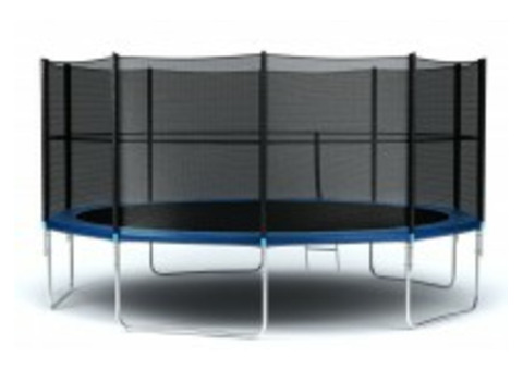 Батут уличный Diamond Fitness External 16 FT (488 см) с защитной сеткой и лестни