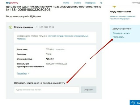 Оплата административных штрафов через государственные услуги