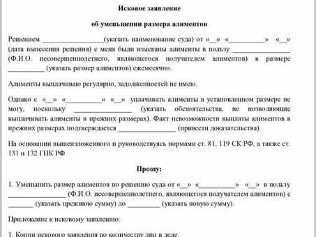 Уплата государственной пошлины на алименты