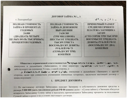 Понимание общей стоимости кредита в кредитных договорах