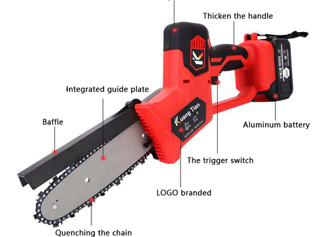 Полюсная электрическая цепная пила для обрезки деревьев