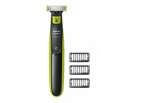 Philips Norelco OneBlade Гибридный электрический триммер и бритва, FFP, QP2520/9