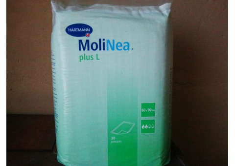 Пеленки абсорбирующие MoliNea plus L 90x60