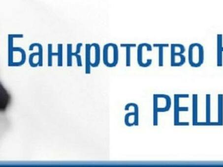 Юридическая консультация по вопросам банкротства - Услуги специалиста