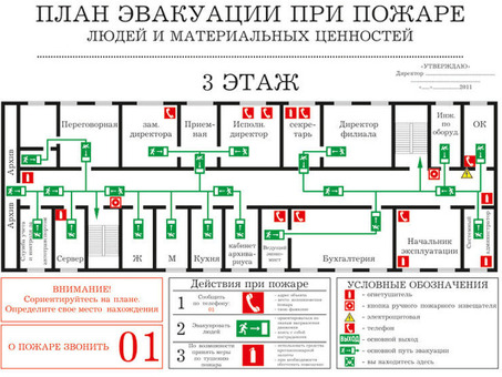 Услуги по разработке плана эвакуации при пожаре