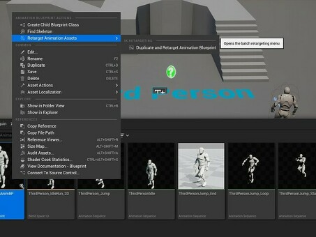 Unreal Engine 5 Retarget Manager - улучшение рабочего процесса анимации