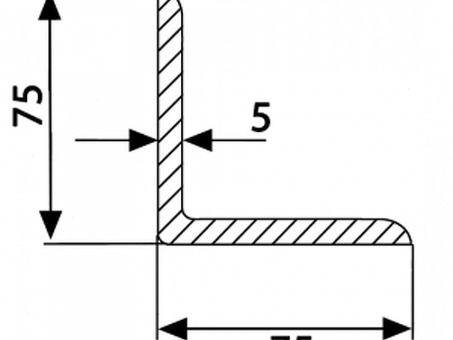 Металл и металлопрокат: уголок 75х75х5 - вес, цены | Название компании