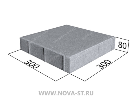 Купить квадратную тротуарную плитку 300х300х80 мм с доставкой в Москве от производителя по доступной цене