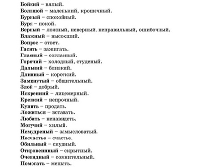 Синонимы неправильных слов - расширьте свой словарный запас