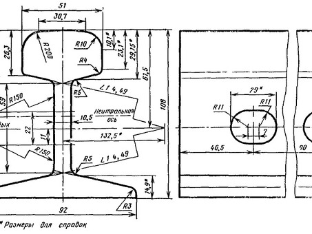 Рельсы: классификация, размеры и длина железнодорожных и других рельсов