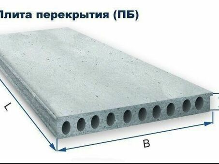 Купить плиту перекрытия пустотную ПБ 28.10-8 по лучшей цене