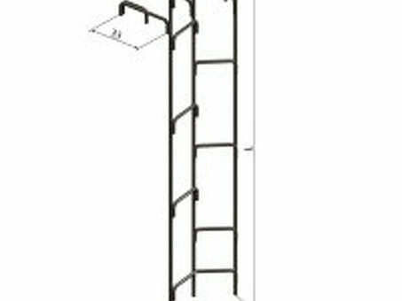 Купить лестницу канализационную КЛ-1 длиной 2,6 метра в Москве | Магазин "Название"