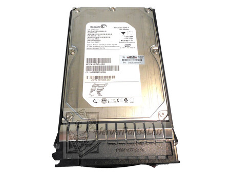 395501-001 Жесткий диск HP 500 ГБ, 1,5 ГБ, 7,2 тыс. SATA, 3,5 дюйма, с возможностью горячей замены