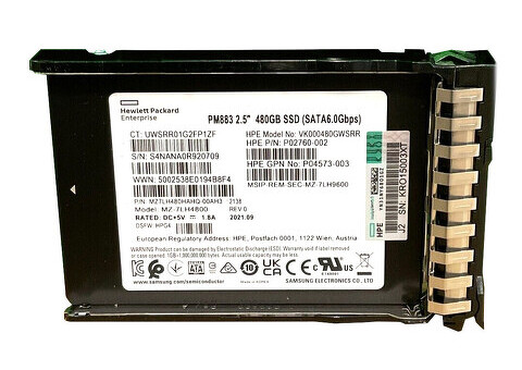 P41522-001 Твердотельный накопитель HPE 480 ГБ SATA 6G RI BC MV 2,5 G10+