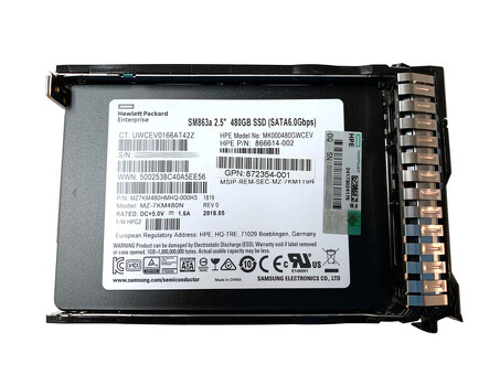 872518-001 Твердотельный накопитель HPE 480 ГБ SATA 6G MU 2,5 дюйма SC DS