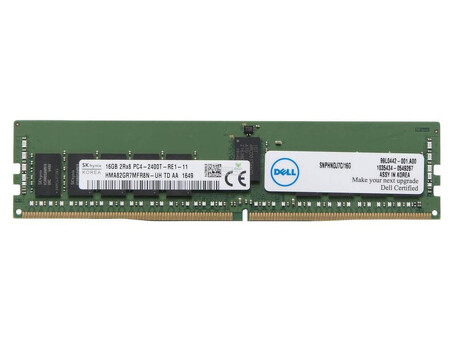 HNDJ7 Dell, 16 ГБ, 2400 МГц, PC4-19200 ECC, двухранговая память x4