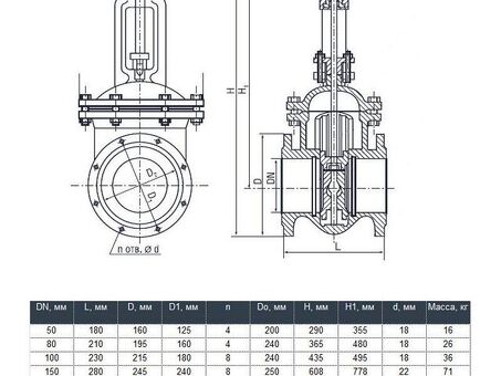 Задвижка чугунная фланцевая КНР однотипная 30ч6бр DN 80 PN 10