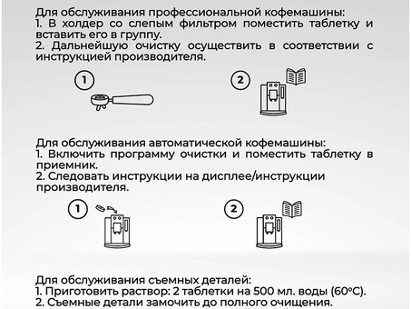 Таблетки удаления кофейных масел в кофемашинах CUP5 100 шт