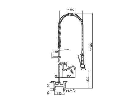 Душирующее устройство Klarco 3S.3003.19N.K23