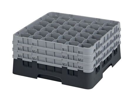 Кассета для бокалов Cambro 36S738 черн./сер