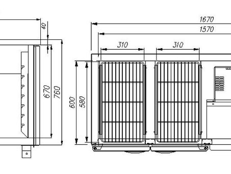 Холодильный стол CARBOMA T70 M3‑1 0430-2 (3GN/NT)