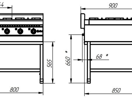 Газовая плита Abat ПГК-49П