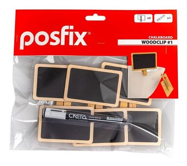 Набор меловых табличек PosFix WOODCLIP №1 (202379)