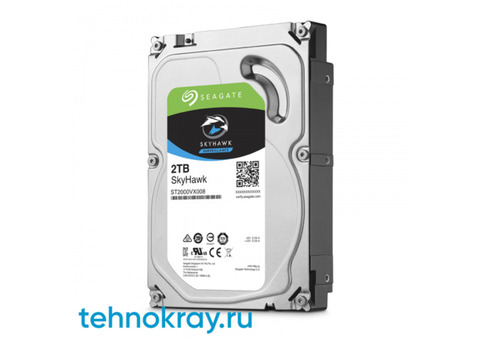 Жесткий диск Seagate SATA-III 2TB ST2000VX008 SKYHAWK (5900RPM) 64MB 3.5'