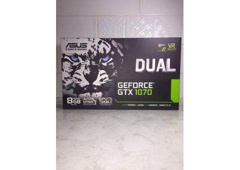 Видеокарта ASUS GeForce GTX 1070 dual OC