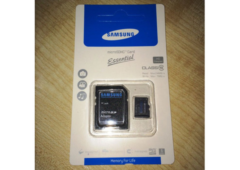 Micro SD 64 GB карты фирмы samsung 10 class