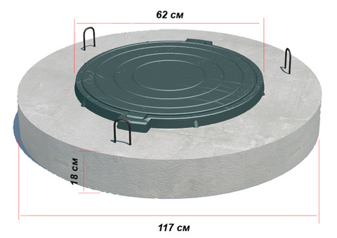Крышка колодца с люком ппл-10 в Домодедово