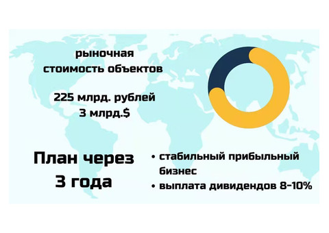 Продаем часть действующей топливной компании в обмен на акции