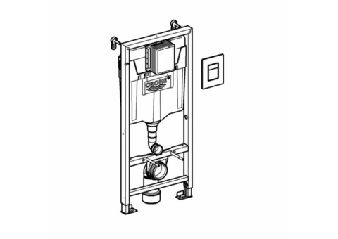 Характеристики инсталляция для унитаза GROHE Rapid SL [38772001]