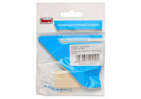 Характеристики коннектор RJ-45 Buro TLUS-024C