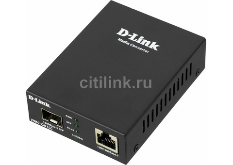 Характеристики медиаконвертер D-Link DMC-G01LC 100Base-TX/1000BASE-T Gig Eth