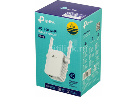 Характеристики повторитель беспроводного сигнала TP-LINK RE305, белый