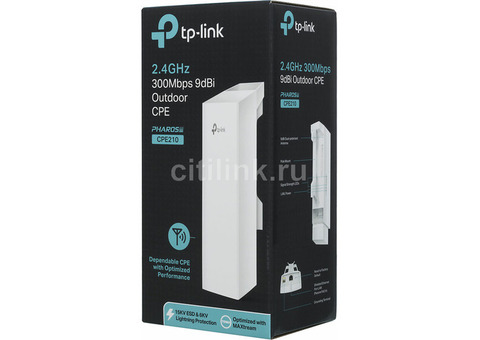 Характеристики точка доступа TP-LINK CPE210, белый