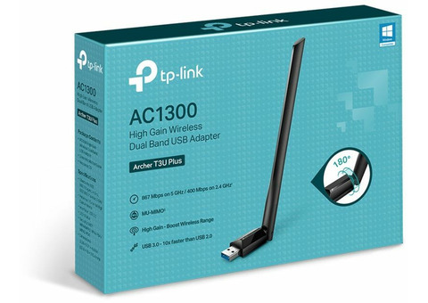 Характеристики сетевой адаптер WiFi TP-LINK Archer T3U Plus USB 3.0