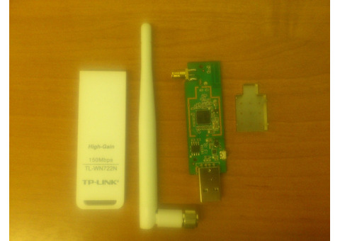 Характеристики сетевой адаптер WiFi TP-LINK TL-WN722N USB 2.0