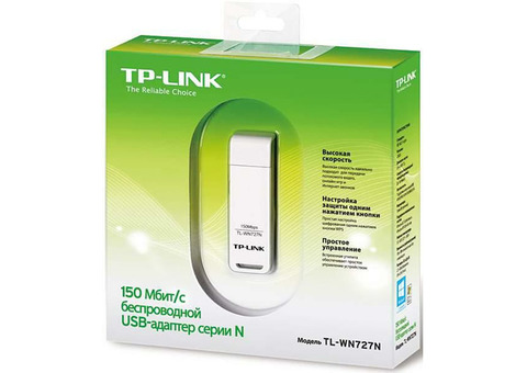 Характеристики сетевой адаптер WiFi TP-LINK TL-WN727N USB 2.0