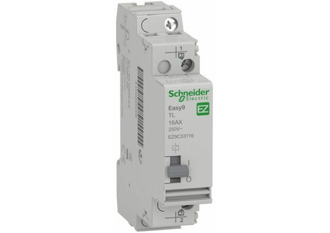 Характеристики реле импульсное Schneider Electric Easy9 TL, 1-фазное [ez9c33116]