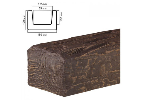 Декоративная балка cosca, 150Х120х2000, дуб темный