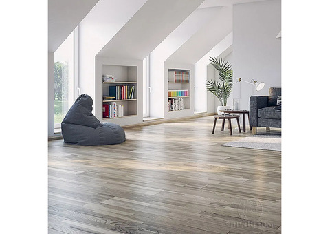 Паркетная доска Polarwood Ясень Ливинг белый матовый трехполосный Ash Living White Matt 3S